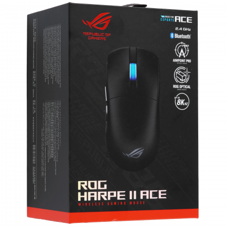 Мышь беспроводная + проводная ASUS P723 ROG Harpe II Ace (90MP0490-BMUA00) черный