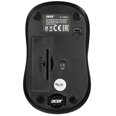 Мышь беспроводная Acer OMR134 (ZL.MCEEE.01H) серый