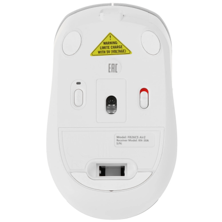 Мышь беспроводная A4Tech Fstyler FB26CS Air2 (FB26CSAir2 Icy White) серебристый