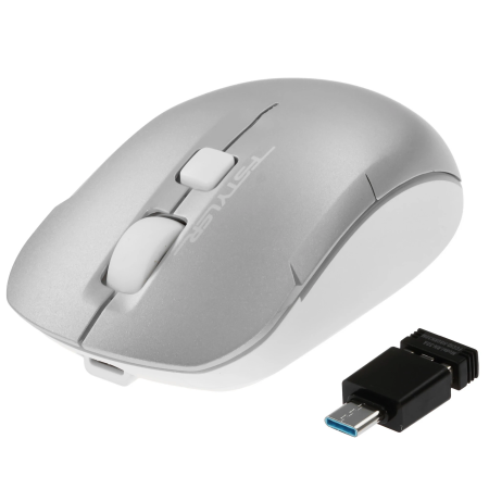 Мышь беспроводная A4Tech Fstyler FB26CS Air2 (FB26CSAir2 Icy White) серебристый