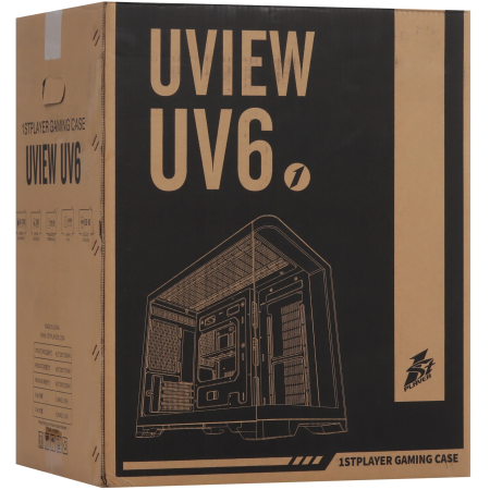 Корпус 1STPLAYER UVIEW UV6 (UV6-WH-2FC7R-W-1FC7-W) белый