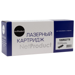 Тонер-картридж лазерный NetProduct N-106R02778 черный