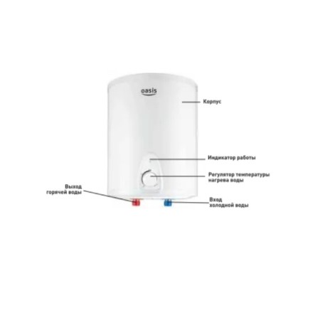 Водонагреватель электрический Oasis LN-15 15л белый
