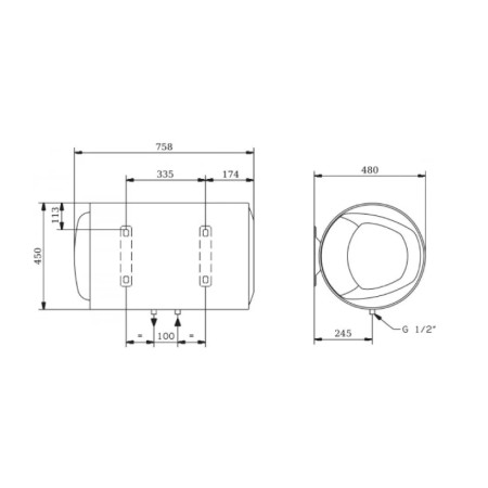 Водонагреватель электрический Ariston PRO R 80 H белый