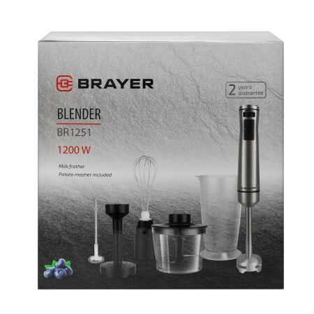 Блендер погружной BRAYER BR1251 черный