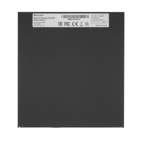 Внешний оптический привод Verbatim CD/DVD 43886 Slim USB-C черный