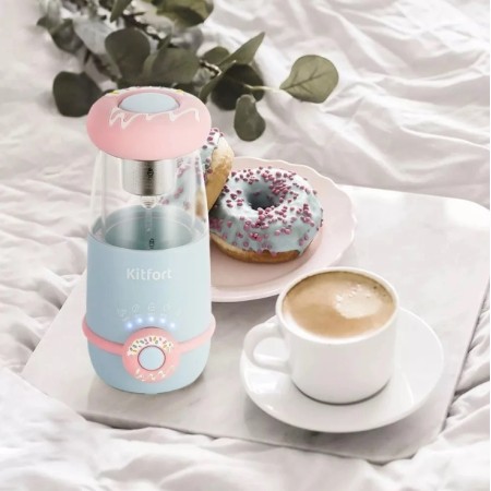 Вспениватель-блендер Kitfort КТ-7244 голубой