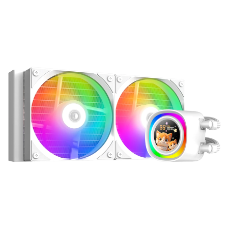 Система водяного охлаждения ID-COOLING FX240 LCD White белый