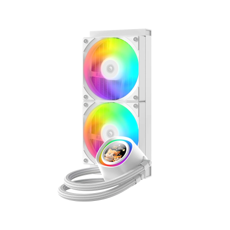 Система водяного охлаждения ID-COOLING FX240 LCD White белый