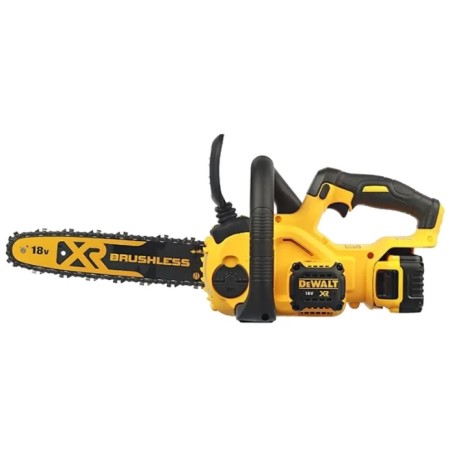 Аккумуляторная цепная пила DeWALT 18В 30см (DCM565P1-QW) желтый (С АККУМУЛЯТОРОМ)