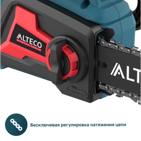 Аккумуляторная цепная пила ALTECO CCS 21-30 Solo синий (БЕЗ АККУМУЛЯТОРА)