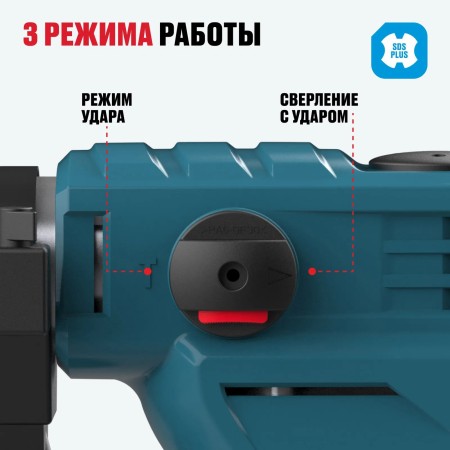 Перфоратор ALTECO RH 1500-32 SDS-Plus черный