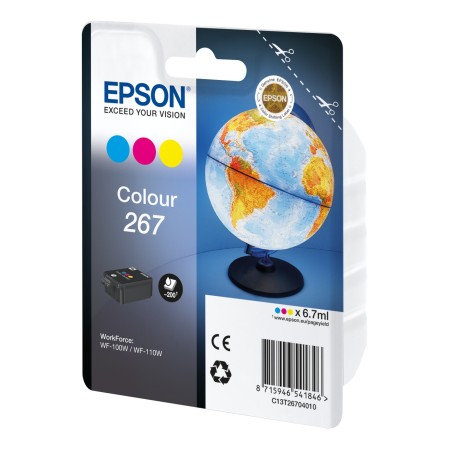 Картридж струйный Epson 267 (C13T26704010) многоцветный (с чипом)