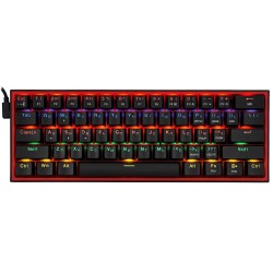 Клавиатура проводная Redragon Fizz (72595) черно-красный