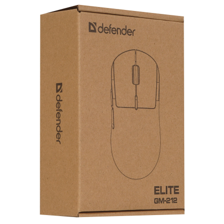 Мышь беспроводная + проводная Defender Elite GM-212 (52212) черный