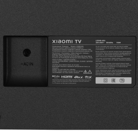 55" Телевизор Xiaomi TV A 55 2026 (L55MB-ARU) черный