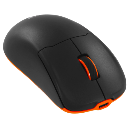 Мышь беспроводная + проводная Meetion GW39 (AIR GW39 BK+ORANGE) черный