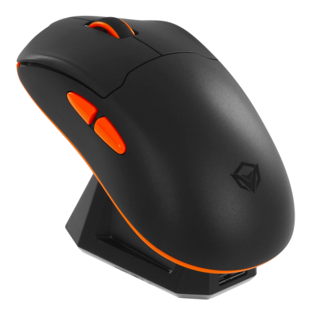 Мышь беспроводная + проводная Meetion GW39 (AIR GW39 BK+ORANGE) черный