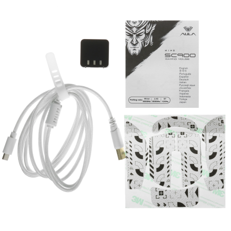 Мышь беспроводная + проводная AULA SC900 Pro (SC900 Pro White) белый