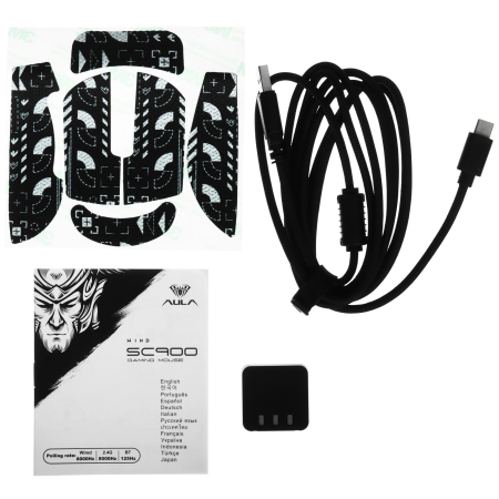 Мышь беспроводная + проводная AULA SC900 Pro (SC900 Pro Black) черный