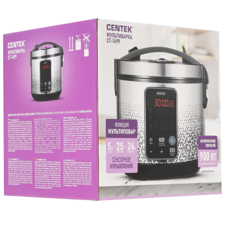 Мультиварка Centek CT-1499 серебристый
