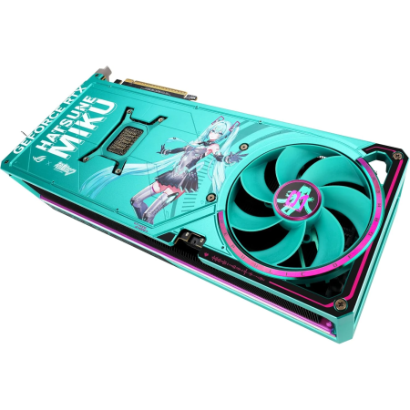 Видеокарта ASUS GeForce RTX 5080 ROG Astral OC HATSUNE MIKU EDITION (ROG-ASTRAL-RTX5080-O16G-MIKU-W) 16 Гб бирюзовый