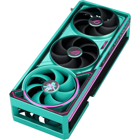 Видеокарта ASUS GeForce RTX 5080 ROG Astral OC HATSUNE MIKU EDITION (ROG-ASTRAL-RTX5080-O16G-MIKU-W) 16 Гб бирюзовый