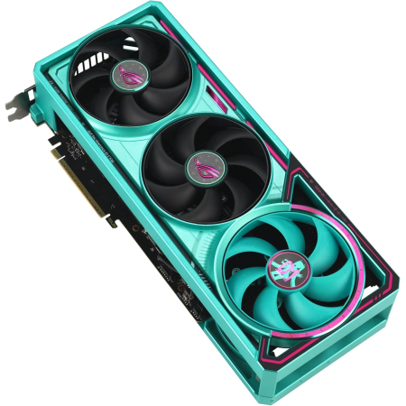 Видеокарта ASUS GeForce RTX 5080 ROG Astral OC HATSUNE MIKU EDITION (ROG-ASTRAL-RTX5080-O16G-MIKU-W) 16 Гб бирюзовый
