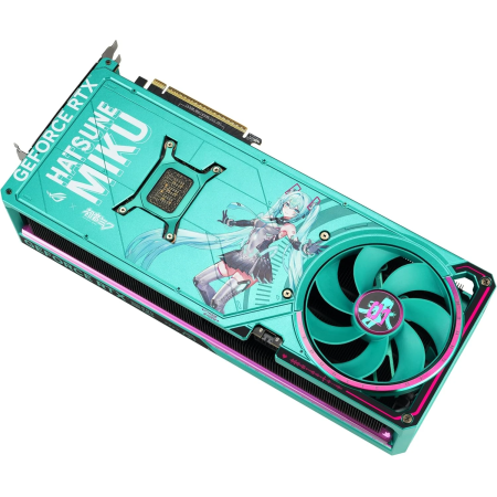 Видеокарта ASUS GeForce RTX 5080 ROG Astral OC HATSUNE MIKU EDITION (ROG-ASTRAL-RTX5080-O16G-MIKU-W) 16 Гб бирюзовый