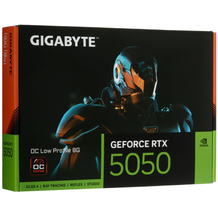 Видеокарта GIGABYTE GeForce RTX 5050 LP OC (GV-N5050OC-8GL) 8 Гб черный