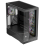 Корпус 1STPLAYER GM7 (GM7-BK-3FN7R-1FN7) черный