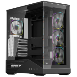 Корпус 1STPLAYER GM7 (GM7-BK-3FN7R-1FN7) черный