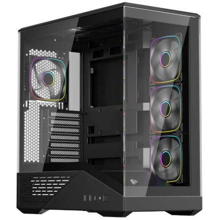 Корпус 1STPLAYER GM7 (GM7-BK-3FN7R-1FN7) черный