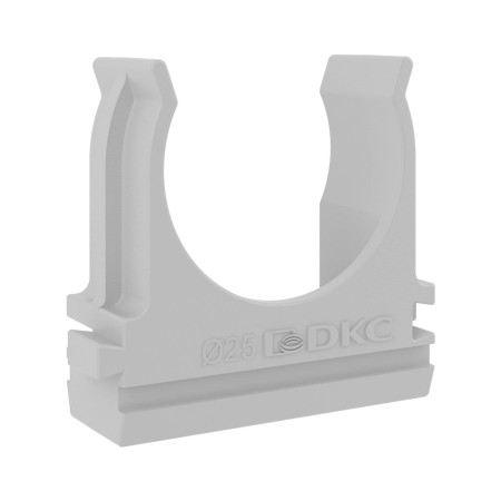 Крепеж-клипса для труб DKC 51025 1шт пластик серый