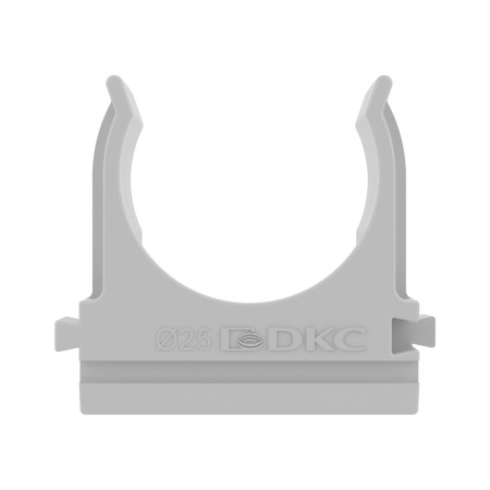 Крепеж-клипса для труб DKC 51025 1шт пластик серый