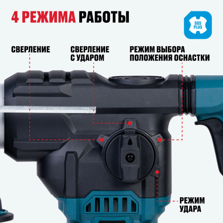 Перфоратор ALTECO RH 1700-32 черный