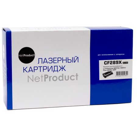 Картридж лазерный NetProduct N-CF289X черный (без чипа)