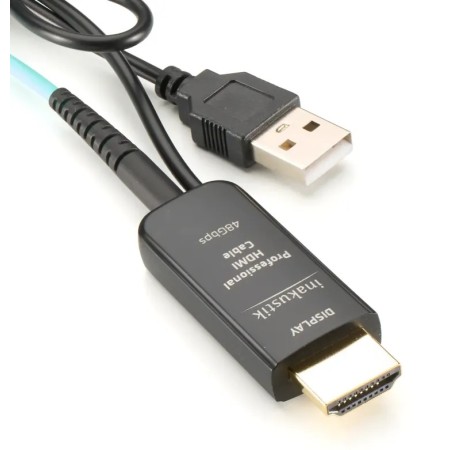 Цифро-аналоговый преобразователь inakustik Profi HDMI 10K 48Gbps голубой