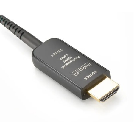 Цифро-аналоговый преобразователь inakustik Profi HDMI 10K 48Gbps голубой