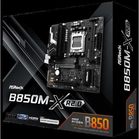 Материнская плата ASRock B850M-X R2.0 черный
