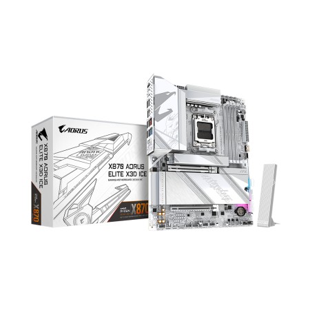 Материнская плата GIGABYTE X870 AORUS ELITE X3D ICE белый