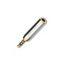 Переходник для аудио 2.5 mini jack - 3.5mm jack Vention VAB-S02 серебристый
