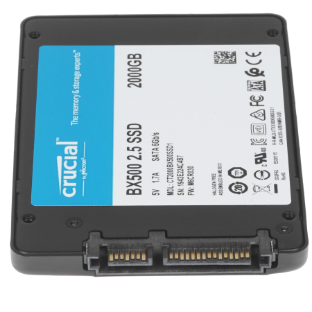 2000 ГБ SSD диск Crucial BX500 (CT2000BX500SSD1) черный