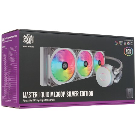 Система водяного охлаждения Cooler Master MasterLiquid ML360P Silver Edition RGB (MLY-D36M-A18PA-R1) серебристый