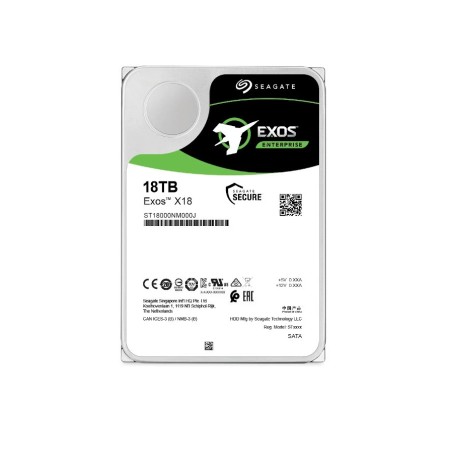 18 ТБ Жесткий диск Seagate Exos X18 (ST18000NM001J) серебристый