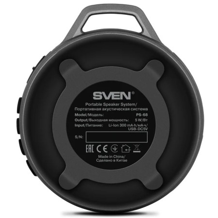 Колонка портативная Sven PS-68 черный