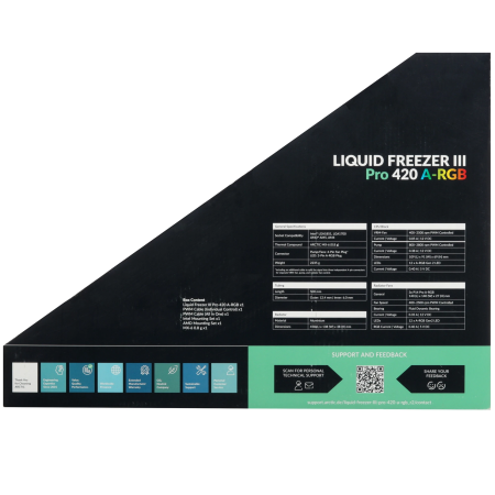 Система охлаждения ARCTIC Liquid Freezer III Pro 420 A-RGB (ACFRE00185A) черный