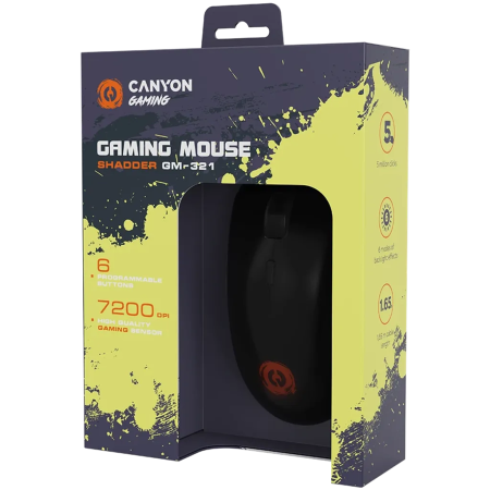 Мышь проводная Canyon Shadder GM-321 (CND-SGM321) черный
