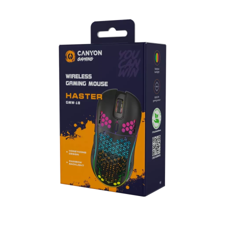 Мышь беспроводная Canyon Haster GMW-18 (CND-SGMW18) черный