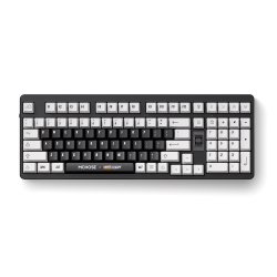 Клавиатура беспроводная + проводная MCHOSE UT98 (UT98-1) белый/черный